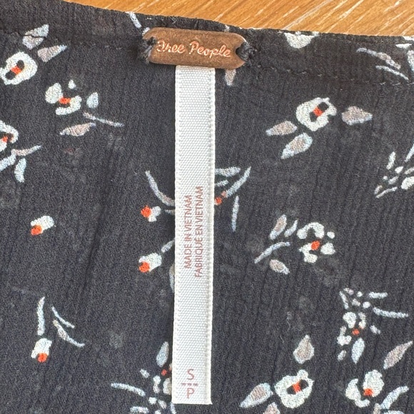 Free People Women's Lolita Floral Print Smock Hem Top (S) - Picture 7 of 10